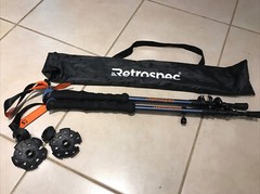 Retrospec Solstice Pole Trekking Pole Hiking 110-135cm, Blue NEW