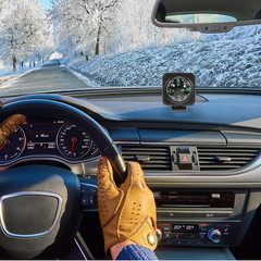 Car Compass Ball for Dashboard, Adjustable Auto Compass Dash Mount, Universal Ac