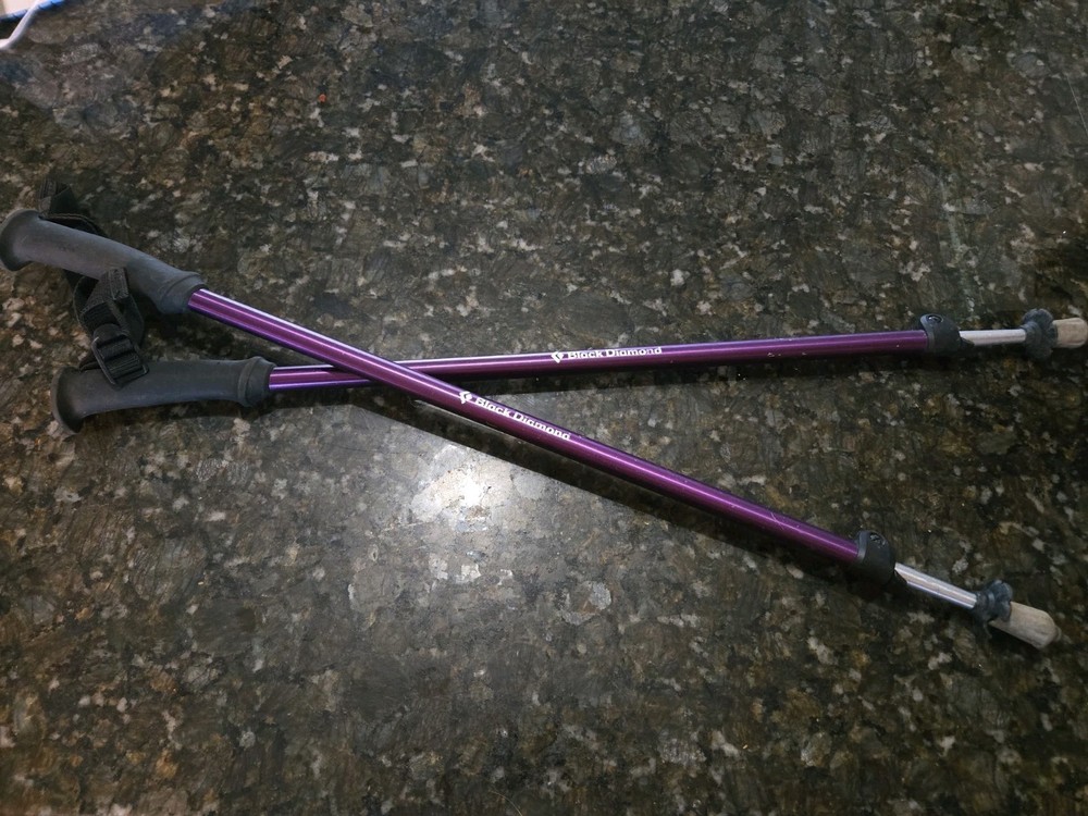 Black Diamond Trail Explorer 2 Trekking Poles Purple Mulberry Hiking Sticks Pair