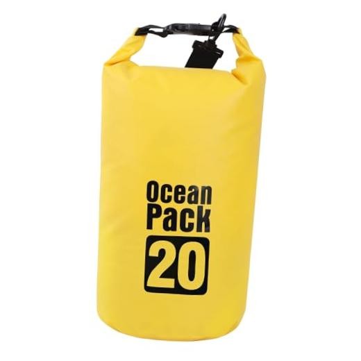 Dry Bag Waterproof for Women Men,Rolled Lightweight Dry Storage Bag 20L Yellow