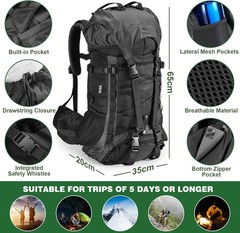 Hikingand Camping Backpack Set, Casual StyleEssential Gear forOutdoorAdventurers