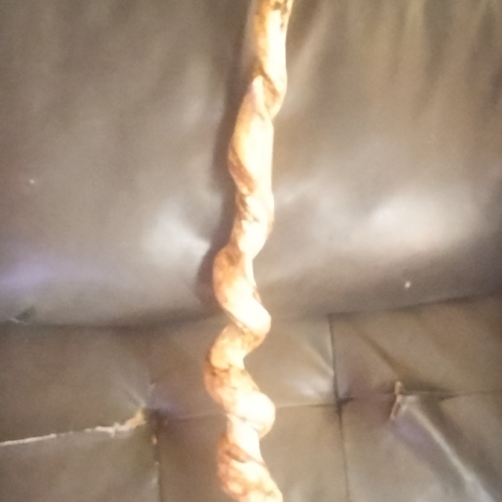 Handmade Twisted Wood Walking Stick Cane, Brown, Unisex Adults