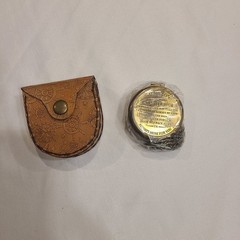 MAH Brass Handmade Religious Compass Gift “To My Son….” w/Case