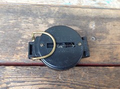 Vintage Precise Pathfinder Engineer Lensatic Compass Taiwan