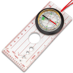 Trail Blazer Orienteer Compass 5.25″, Liquid Filled, Luminous Markings, Free S&H