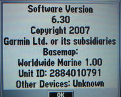 GARMIN GPSMAP 182C MARINE CHART PLOTTER FISHFINDER GPS UNIT w/ POWER KNOBS COVER