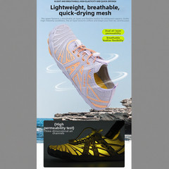 Polyester and Rubber Water Shoes for Beach Swimming Running and Water Sports
