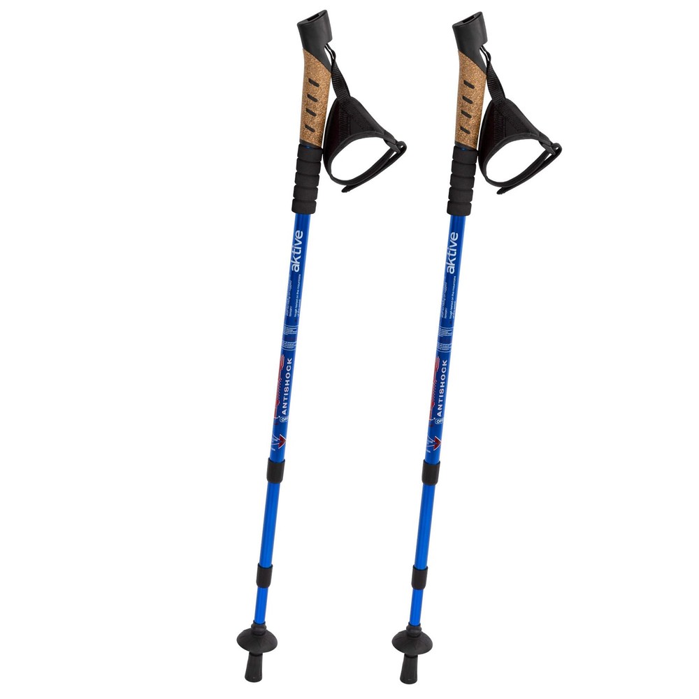 2 Pack Walking Poles, Telescopic Hiking Poles, Aluminium Trekking Poles, Padded…