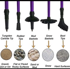 Trekking Poles Adjustable Lightweight Durable Hiking Sticks Men Women