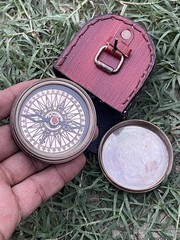 to My Husband I Love You, Brass Compass Engraved Gifts for Men, Bronze for Me…