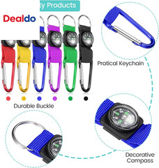 Compass for Kids Bulk Mini Compass Keychain for Classroom, Hiking, Survival