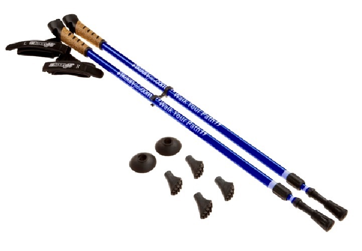 New Keenfit BLUE 2-Piece Fitness Exercise Assisting Walking Poles