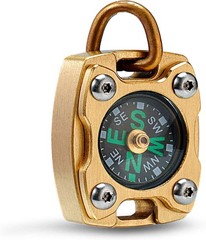 Mini Titanium/Brass Compass, Waterproof Pocket Compass for Hiking & Survival,…