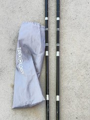 Set of Trekology Folding Trekking Poles 105-120CM Black.. 37A