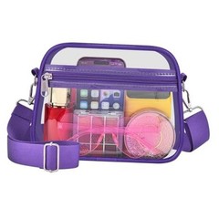 Clear Bag for Stadium Events Clear Purse Stadium Bag Small Purple Clear