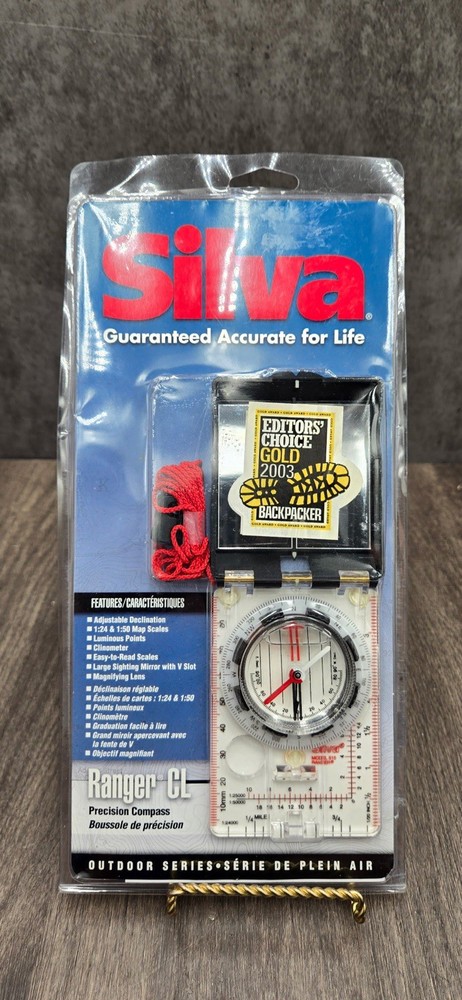 Silva Ranger CL Precision Compass NOS Sealed Outdoor Series Clinometer Mirror
