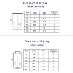 Waterproof Dry Bag Backpack Phone Pouch5L Floating Dry Sack