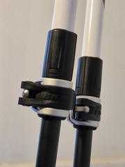 Leki Instructor Lite Speed Lock Trekking Hiking Poles w/ Gloves
