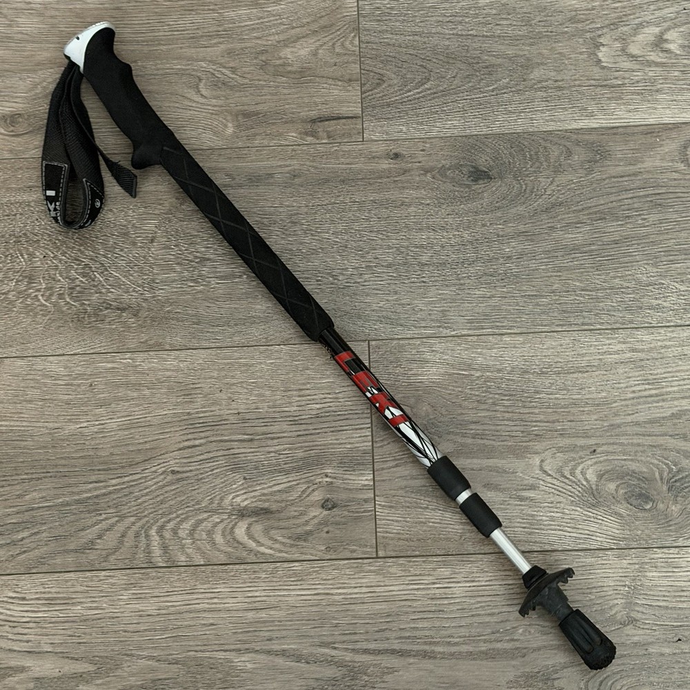 1 Leki Single Trekking Pole 135 cm Soft Anti-Shock Extendable Hiking Walking Rt