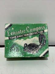 VINTAGE 1950’S OR 60’S ENGINEER PIC LENSATIC COMPASS C-118 NICE L@@K!! + Box