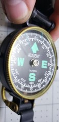 Engineer Academy Lensatic Compass Black Brass, Hiking, Camping, Vintage MCM