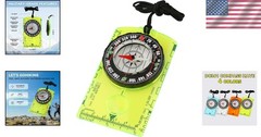 Magnetic Compass Navigation Tool Backpacking Camping Hunting Kids Survival Gear
