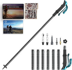 Tactical Walking Stick, Prime 15-In-1 Hiking Poles, Adjustable Multipurpose Tact