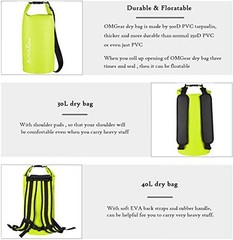 Waterproof Dry Bag Backpack Phone Pouch 40L/30L/20L/10L/5L Floating Dry Sack