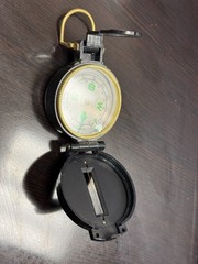 Vintage Engineer Directional Folding Compass Pocket size black 1970s
