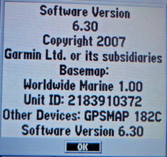 GARMIN GPSMAP 182C MARINE CHART PLOTTER FISHFINDER GPS UNIT w/ SUN COVER
