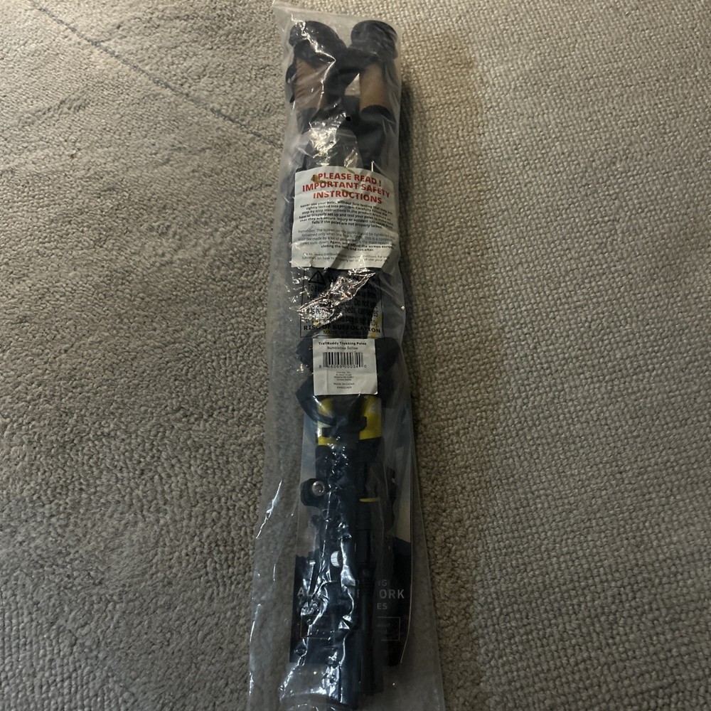 TrailBuddy Adjustable Hiking Poles for Snowshoe & Backpacking – New