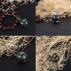2 Pack Ball Keychain Compass Quick Response Camping Travel Mini Survival