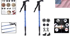 Versatile Trekking Poles with Anti-Slip Grip | Ideal for Hiking and Climbing