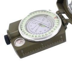 Portable Camping Compass Military Army Geology Lensatic Prismatic Compass