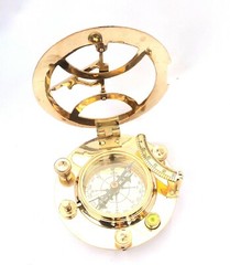 Nautical Vintage Style – 5″ Brass Sundial Compass, Compass gift,Anniversary Gift
