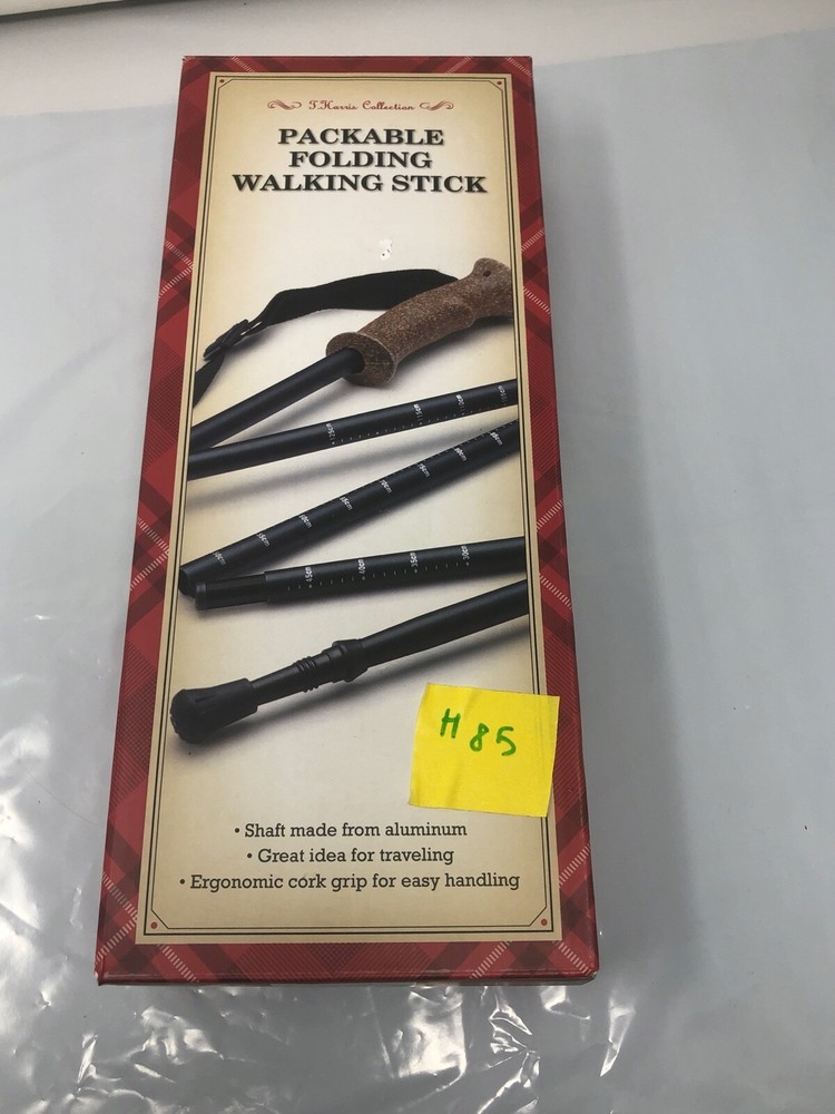 Sport & Outdoor Packable 50″ Folding Aluminum Walking Stick Cork Handle 13″