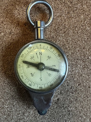 Vintage German Curvimeter Map Measurer Compass Opisometer Tool Miles & Verstes