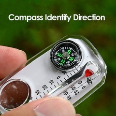 10PCS Portable Compass And Thermometer For Outdoor Adventures Easy To Use