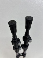 TrailBuddy Aluminum Cork Trekking Poles Black & White Purple Adjustable #D2