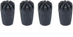 Walking Stick Tips Rubber 4Pcs Trekking Pole Tips Replacement- Rubber Feet for H