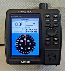 GARMIN GPSMAP 182C MARINE CHART PLOTTER FISHFINDER GPS w PWR MOUNT COVER ANTENNA