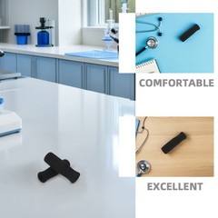 8Pcs Lightweight Foam Walker Hand Grips Cushions Easy Install Black Replacement