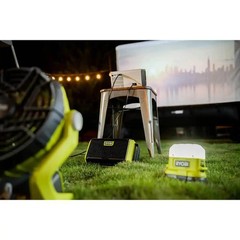 Ryobi 18V Compact Camper’s Kit. Light, Speaker, Fan, Battery, Charger (open box)