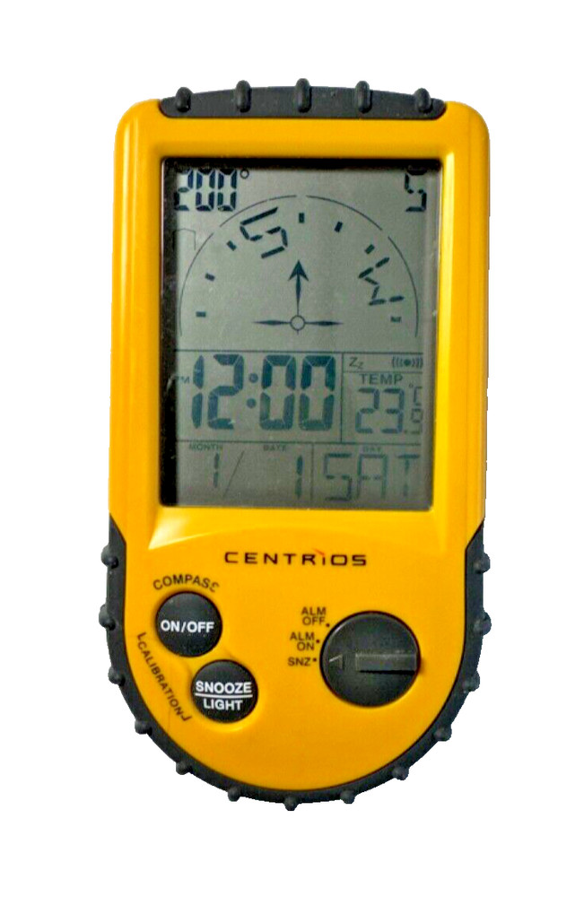 Centrios Digital Compass With Backlight Temperature Alarm Clock Camping Hiking