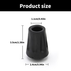 10pcs Outdoor Camp Hikes Protectors Caps Tip Rubber Trekking Poles Rubber Pad