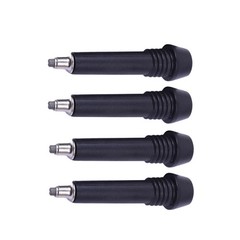 4Pcs Durable Climbing Rod Tips Carbon Tungsten Steel for Hiking Gear Black