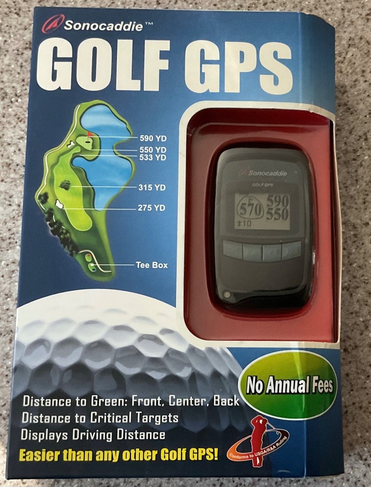 Sonocaddie Golf GPS XV2 With Box Online Courses Complete