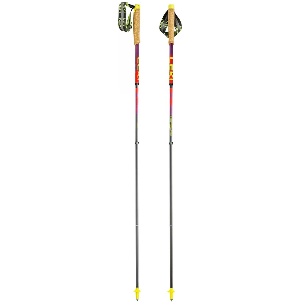 LEKI Neotrail Pro FX.One Superlite Bright Red/Violet/Neon Yellow Trail Poles
