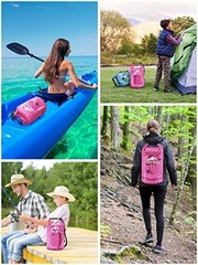 Rose Red Waterproof Dry Bag for Men & Women – 10L/20L/30L/40L Roll Top 5L