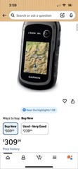 Garmin eTrex 30x Handheld Hiking GPS Waterproof Compass